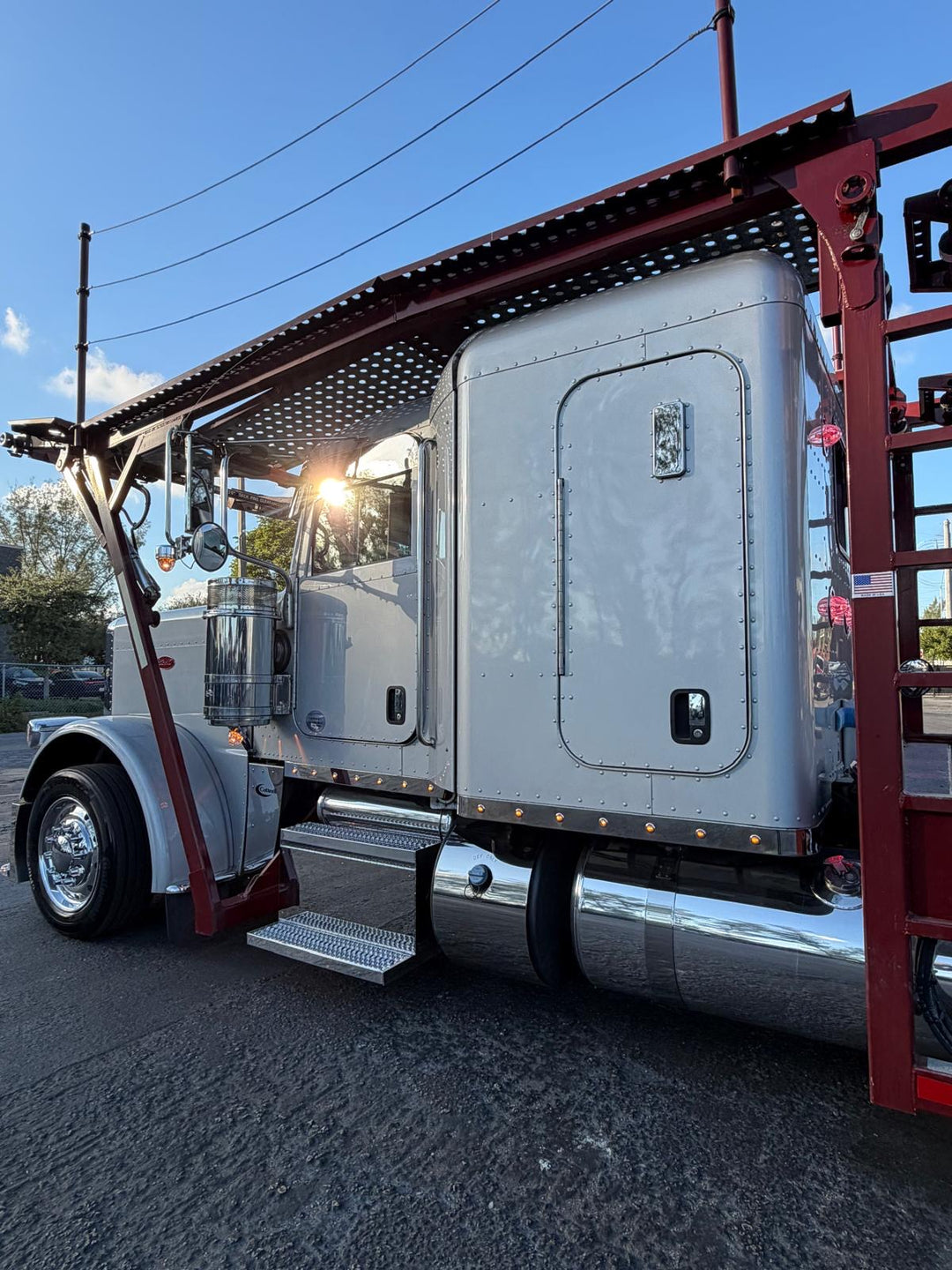 2019 Peterbilt 389 w/a 2019 Cottrell CX-09 LSFA 80 Footer
