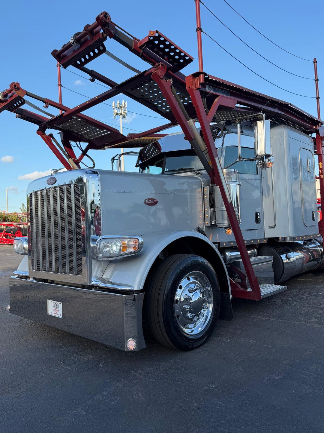 2019 Peterbilt 389 w/a 2019 Cottrell CX-09 LSFA 80 Footer