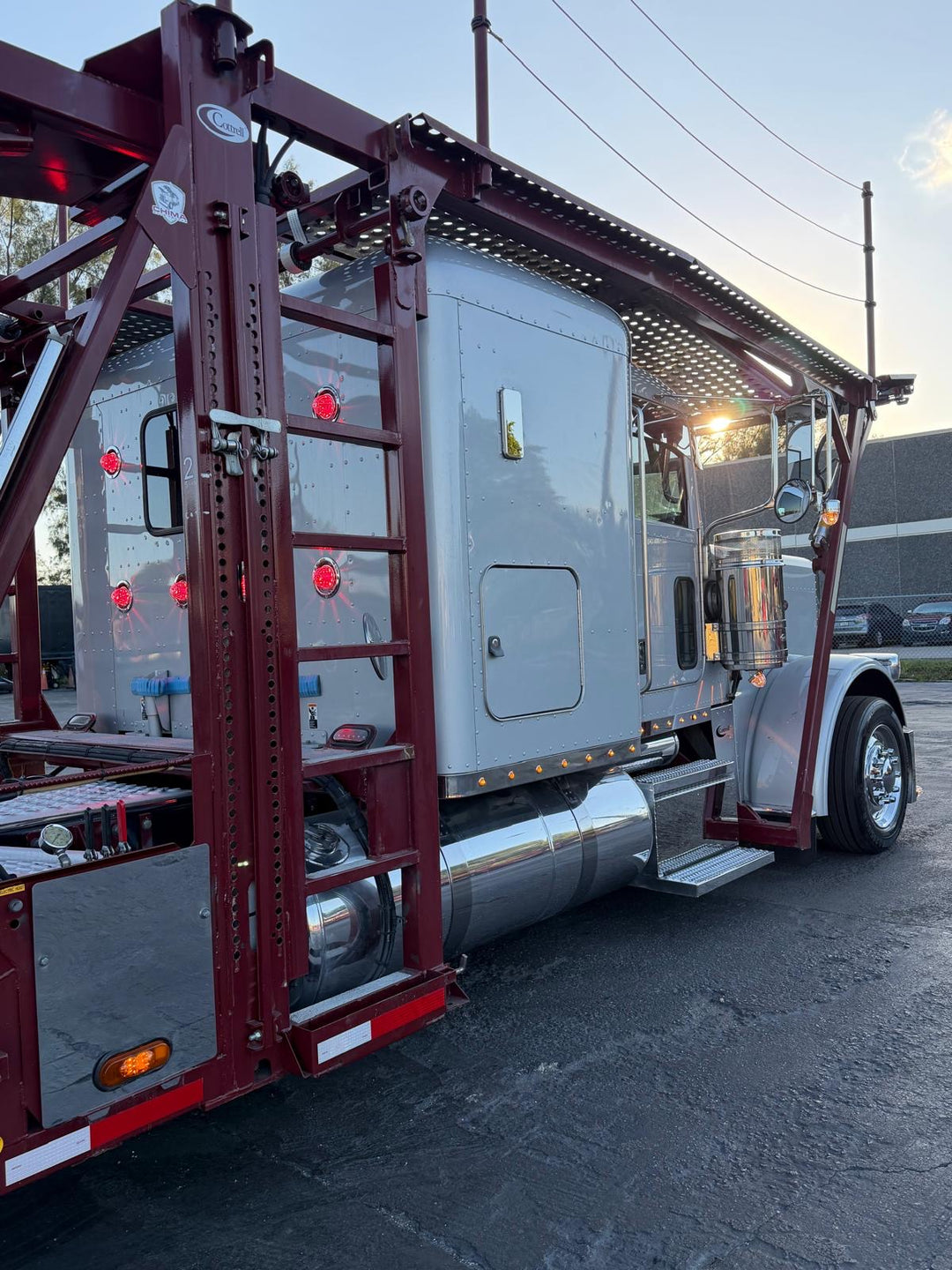 2019 Peterbilt 389 w/a 2019 Cottrell CX-09 LSFA 80 Footer