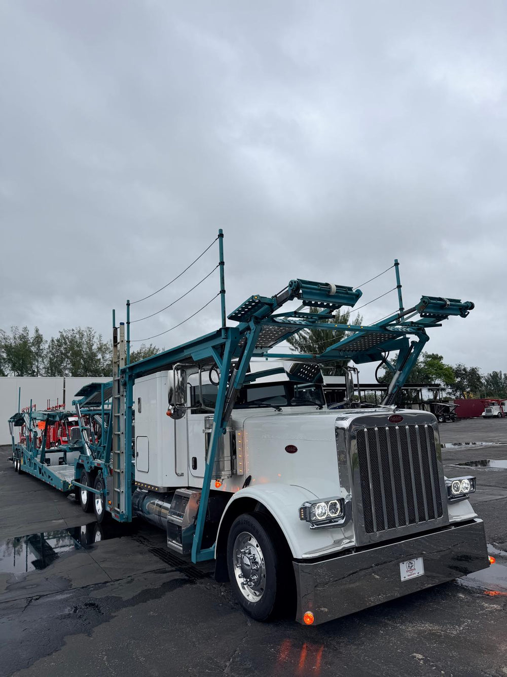 2019 Peterbilt 389 w/a 2019 Cottrell CX-09 LSFA 80 Footer