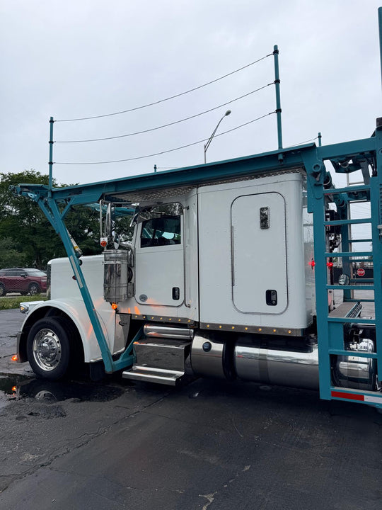 2019 Peterbilt 389 w/a 2019 Cottrell CX-09 LSFA 80 Footer