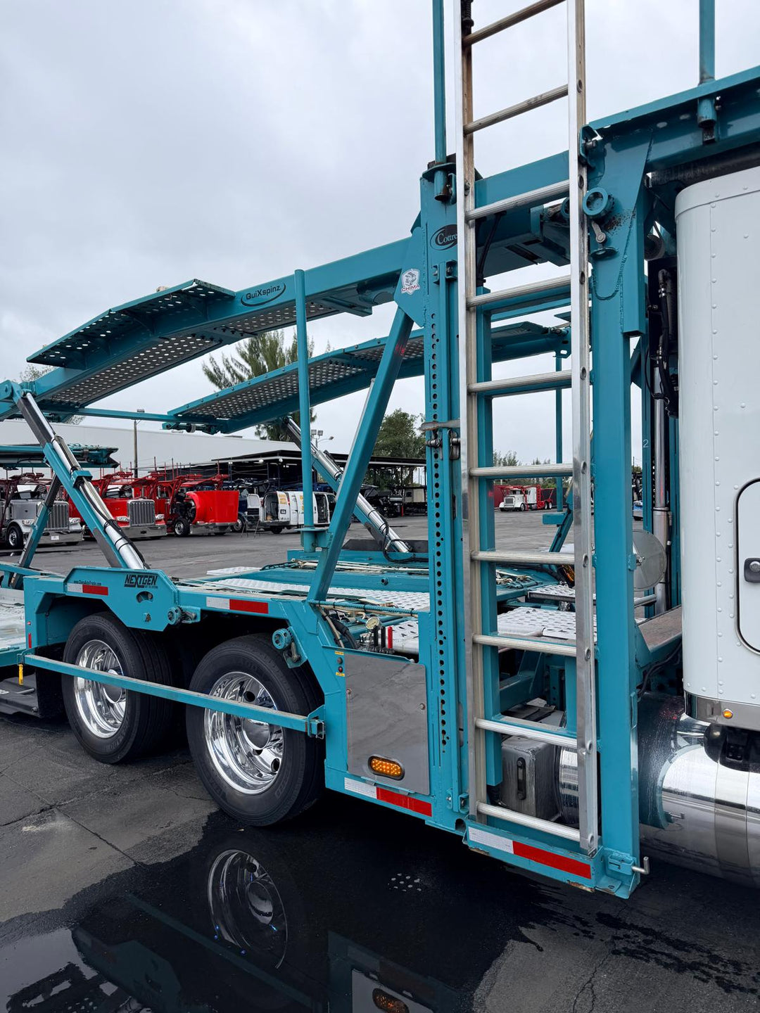 2019 Peterbilt 389 w/a 2019 Cottrell CX-09 LSFA 80 Footer